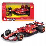 Bburago Ferrari SF-24 Charles Leclerc #16 2024 - Realistische modelauto op schaal 1:43, bestuurd door Charles Leclerc, officiële Ferrari-licentie, aanbevolen vanaf 3 jaar