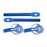 Simoni Racing BH/4B Motorkap-snelontgrendelingsset met veer, motorkapscharnieren, universele motorkapbout, clipsluiting voor sportracewagen, kleur blauw