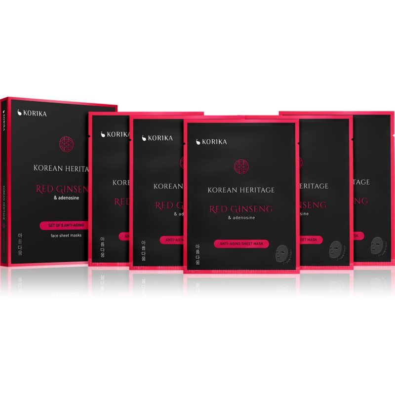 KORIKA Korean Heritage Korean Heritage Anti-Aging Sheet Mask Set 5 x 25 g