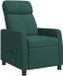 vidaXL Fauteuil Relax Donkergroen Stof