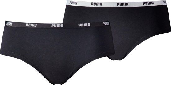 Puma Iconic Hipster 2P - Women - Black/White - Size S (Pack of 12)