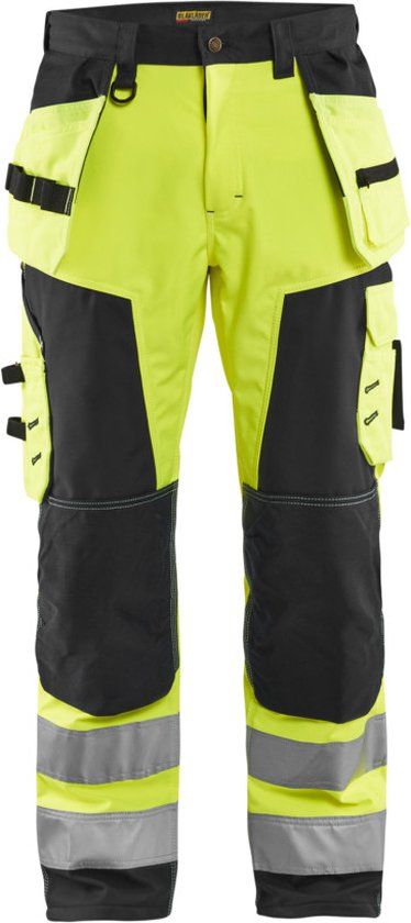 Blåkläder Werkbroek softshell High Vis 1567-2517 - High Vis Geel/Zwart - Maat 50