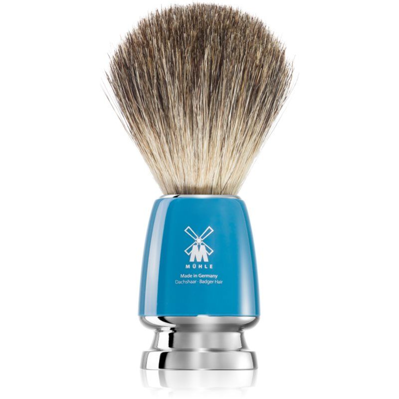 MÜHLE Pure Badger Shaving Brush Petrol Blue