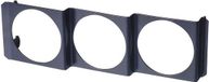 AutoStyle Performance-instrument DIN paneel metaal voor 3x52 mm instrumenten zwart