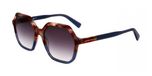 Longchamp LO760S Lunettes de soleil femme Brun Gris Havana/Azure Rectangulaire Plastique