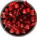 Decoris Kerstballen, Ornamenten en Piek Set - 60-delig - Rood - Kunststof
