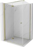 Mexen Mist-F cabine de douche pliante gauche 120 x 100, transparent, or