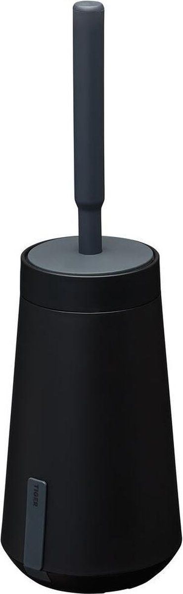 Tiger Tess Toiletborstelhouder met Swoop® borstel flexibel - Zwart / Antraciet