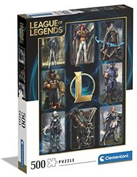 Clementoni League of Legends Legends-500 Made in Italy, 500 stukjes fantasy puzzel, videospel, plezier voor volwassenen, meerkleurig, medium, 35122