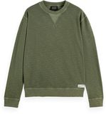Scotch & Soda Heren Groen Katoenmix Ronde Hals Lange Mouw Casual Loose Fit Sweater