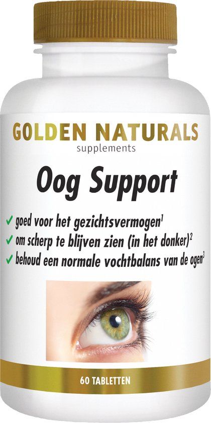 Golden Naturals Oog Support - 60 Vegan Tablets