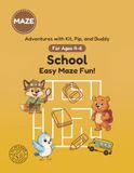School: Easy Maze Fun!: A Maze Activity Book for Ages 4-6