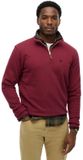 Superdry Preppy Half Rits Trui Rood XL Man