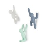 Umbra Buddy muurhaken en unieke wanddecoratie, Set van 3, Meerkleurig