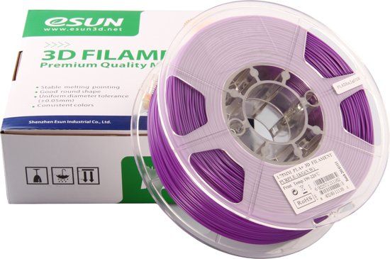 ESUN PLA+ Purple 1.75mm 3D Printer Filament - 6922572219144