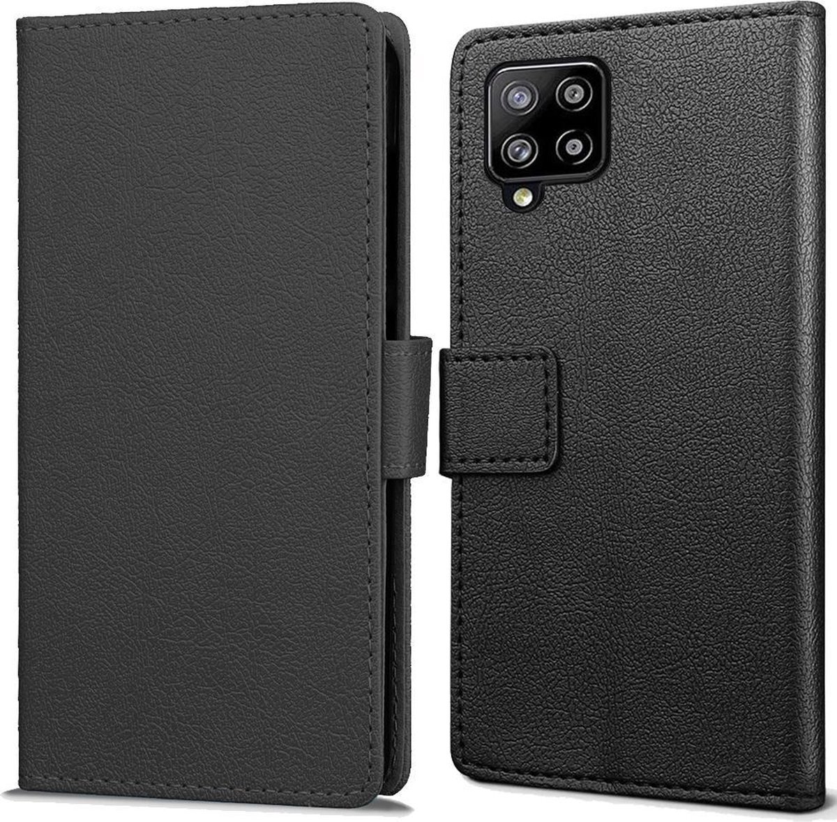 qMust Samsung Galaxy A42 Wallet Hoesje Zwart zwart