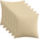 vidaXL Kussensloop 6 st HEERLEN Grijs Groen 30 x 30 cm corduroy