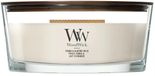 WoodWick Hearthwick - Tonka & Almond Milk - Bougie parfumée Ellipse - 50 heures de combustion