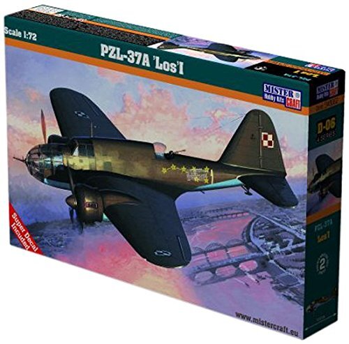 MisterCraft D-06 - modelbouwset PZL P-37A Los I