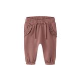 LIL' ATELIER BABY joggingbroek met ruches - oudroze