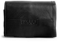 MUUD Stockholm Handgemaakt leren etui voor verwisselbare breinaalden 31x38x8cm zwart