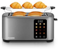 OEM 4-sleufstopper, 1400 W, roestvrij staal, lange gleuven, 9 standen, touchscreen