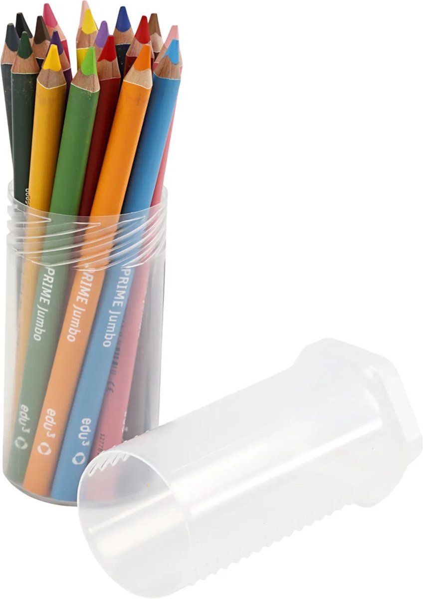 EDU Jumbo Kleurpotloden Set 18 stuks - Multi