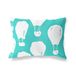 BonaMaison Turkoois-Wit Decoratieve Kussensloop, Kussenhoezen Bank, Decoratieve Kussenhoesjes, Kussensloop; Sofa, Slaapkamer, Kantoor, Auto 45x60 Cm - Ontworpen en vervaardigd in Turkije