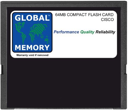 GLOBAL MEMORY 64MB COMPACTE FLASH KAART GEHEUGEN VOOR CISCO 7200 SERIE ROUTERS NPE-G1 (MEM-NPE-G1-FLD64)