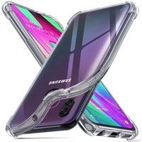 Phonillico® Transparant siliconen schokbestendig hoesje voor Samsung Galaxy A40