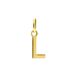 Lucardi Dames 14 karaat gouden letter hanger alfabet - Hanger - Goud