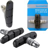 Shimano S65T - Remblokken - V-Brake/Cantilever - Zwart - Set voor Eén Wiel