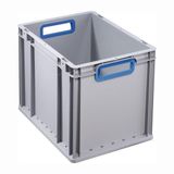 Allit Transportstapelbak open handgreep blauw 400 x 300 x 320 mm