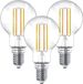HOFTRONIC Set van 3 Smart Gloeilampen - 4,9 Watt 470 Lumen - P45 Vorm Helder - 1800-3000K - Dimbaar - E14 Filament