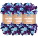JubileeYarn Fun Finger Loops Garen - Polyester Jumbo Gewicht Loop Garen - 100g/Skein - Aphrodite - 3 strengen