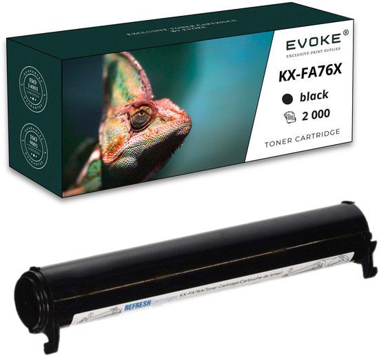 Evoke KXFA76X Zwarte Printercartridge, 2000 pagina's