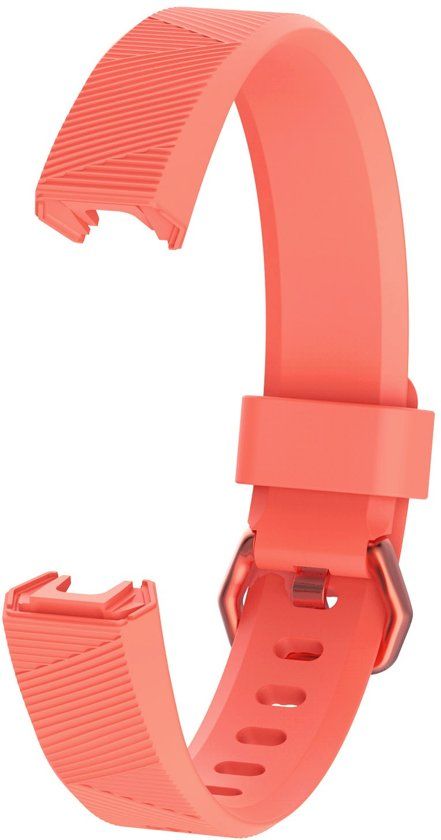 KELERINO. Siliconen bandje voor Fitbit Alta - Oranje - Small