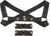Master Series XR Brands - Borstharnas met Armbanden - Zwart