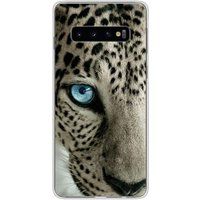 1001 coques Samsung Galaxy S10 Plus Oeil de leopard bedrukt siliconen hoesje