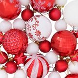 vidaXL Kerstballenset - 88 st - Rood en Wit - Ø 6 cm - Kunststof