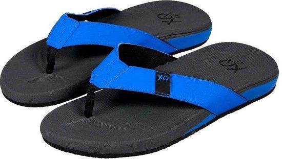 XQ Teenslipper Heren - Cushioned - Grijs/Blauw