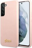 Guess Silicone Rigide Case Gold Logo Rose Samsung Galaxy S23