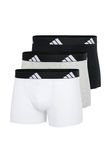 Adidas ActiveFlex Cotton Heren Onderbroek Zwart/Grijs/Wit - 3 Stuks