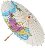 Espa Houten Japanse decoratie paraplu - D85 cm - Home deco of Oosterse Aziatische sfeer - versiering