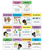 Carson Dellosa Education Math Strategies Mini Posters, Set van 14