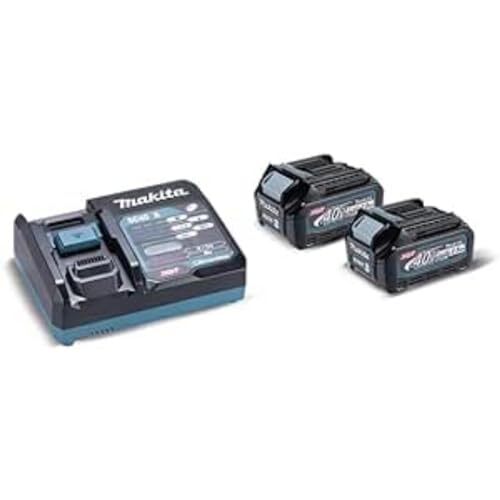 Makita Batterijset 40 V MAX 2,5 Ah XGT BL4025x2 + DC40RA XGT merk Makita