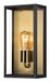 Konstsmide 7349-758 Carpi Outdoor Wall Lamp Black/Brass E27