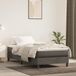Maison Exclusive - Boxspringbed met matras, donkergrijs, 90x200 cm, fluweel