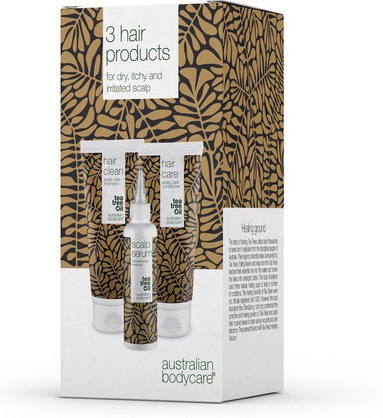Australian Tea Tree Oil Hair Care Set - 3 Products (Shampoo, Conditioner & Scalp Serum) - 550ml - Anti-Dandruff