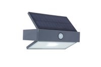 LUTEC Arrow - LED Solar Wandlamp voor Buiten - Donkergrijs